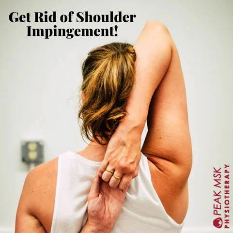 A woman managing shoulder impingement