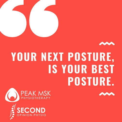 A tagline about why good posture is being promoted.