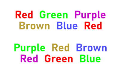 Stroop test for concussion