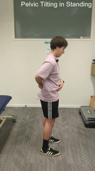 Pelvic Tilting in Standing