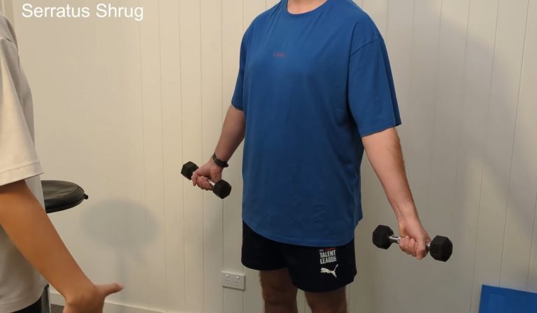 serratus shrug still